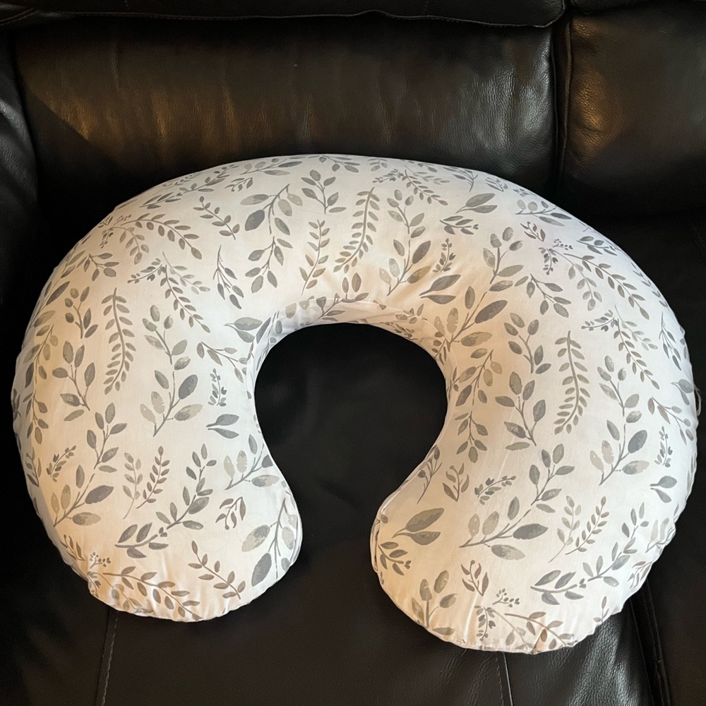 Floral Gray Nursing Pillow